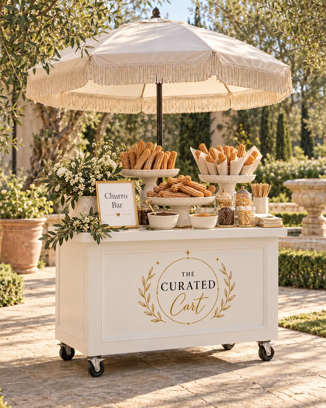 Churro Bar styled for a San Diego celebration