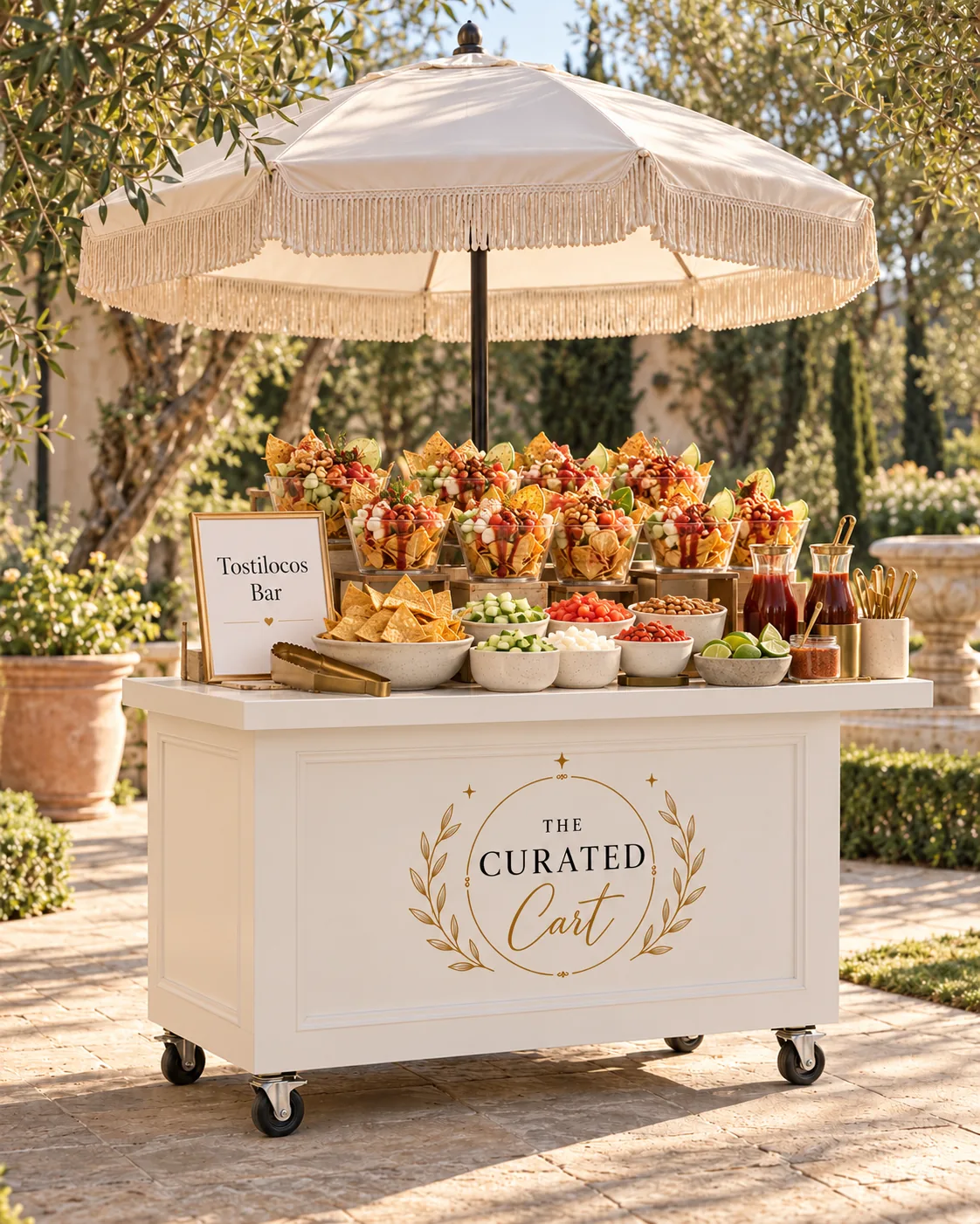 Tostilocos Bar event cart and styling